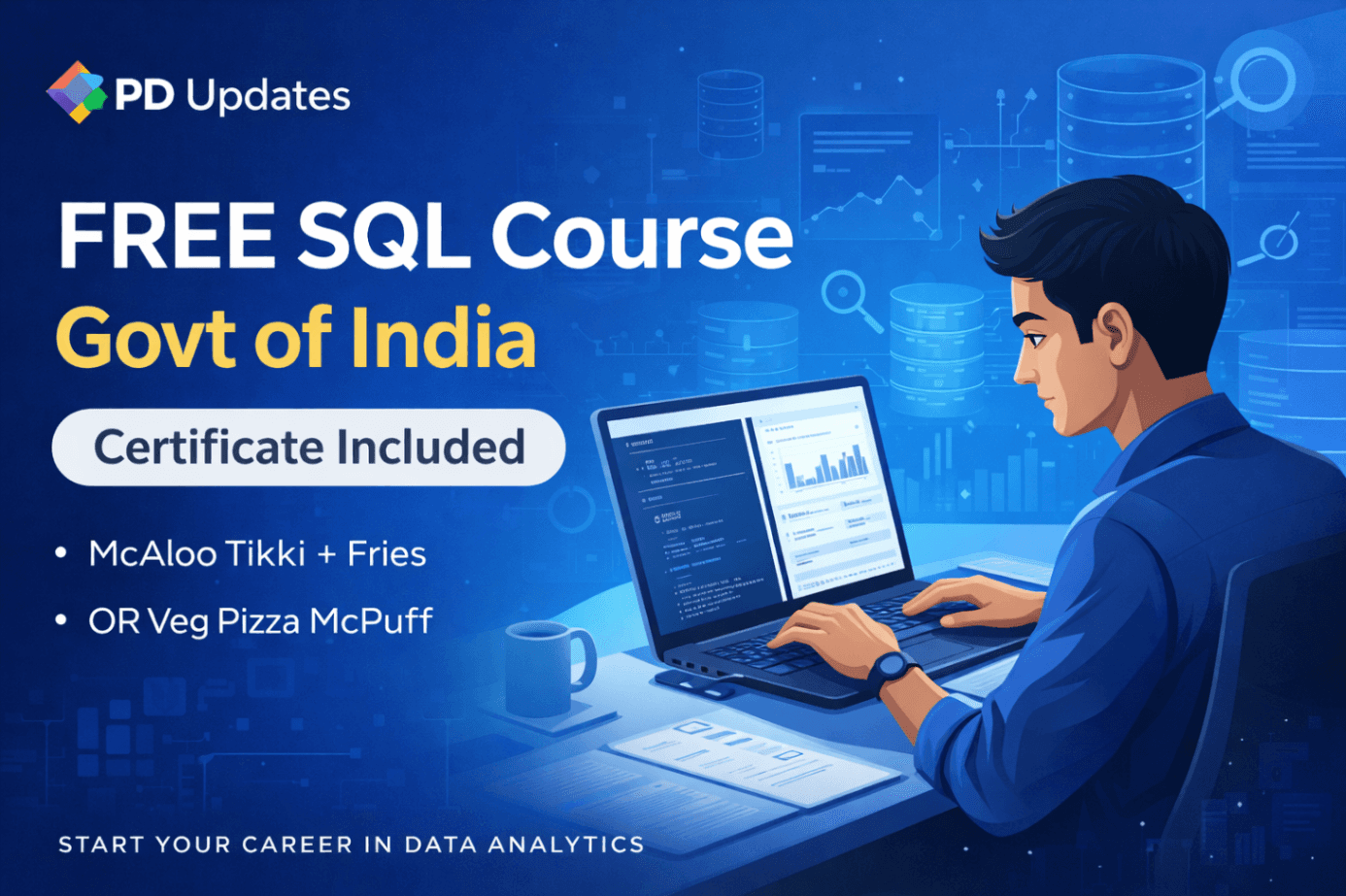 Govt of India FREE SQL Online Course with Certificate – Apply Now (Beginner Friendly)